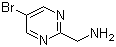 5-Bromo-2-pyrimidinemethanamine molecular structure (CAS 1240783-02-1)