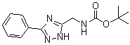 N-[(3-Phenyl-1H-1,2,4-triazol-5-yl)methyl]carbamic acid 1,1-dimethylethyl ester molecular structure (CAS 1241712-83-3)