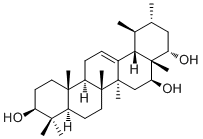 (3beta,16beta,22alpha)-乌苏-12-烯-3,16,22-三醇分子结构 (CAS 1242085-06-8)