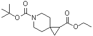 6-氮杂螺[2.5]辛烷-1,6-二甲酸 6-叔丁基 1-乙基酯分子结构 (CAS 1242268-17-2)