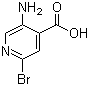 5-Amino-2-bromo-4-pyridinecarboxylic acid molecular structure (CAS 1242336-80-6)