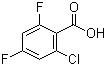 2-Chloro-4,6-difluorobenzoic acid molecular structure (CAS 1242339-67-8)