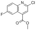 甲基2-氯-6-氟喹啉-4-羧酸酯分子结构 (CAS 1243032-25-8)