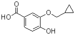 3-(Cyclopropylmethoxy)-4-hydroxybenzoic acid molecular structure (CAS 1243391-44-7)
