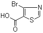 4-Bromo-5-thiazolecarboxylic acid molecular structure (CAS 1244949-48-1)
