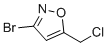 3-Bromo-5-(chloromethyl)isoxazole molecular structure (CAS 124498-15-3)