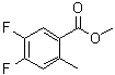 4,5-Difluoro-2-methylbenzoic acid methyl ester molecular structure (CAS 1245515-60-9)