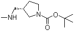 (3S)-3-[(Methylamino)methyl]-1-pyrrolidinecarboxylic acid tert-butyl ester molecular structure (CAS 1245642-79-8)