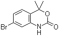 structure of CAS# 1245643-21-3, 7-Bromo-1,4-dihydro-4,4-dimethyl-2H-3,1-benzoxazin-2-one