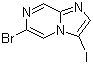 6-Bromo-3-iodoimidazo[1,2-a]pyrazine molecular structure (CAS 1245644-42-1)