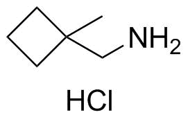 (1-甲基环丁基)甲胺盐酸盐分子结构 (CAS 1245647-53-3)