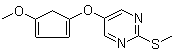 5-[(4-Methoxy-1,3-cyclopentadien-1-yl)oxy]-2-(methylthio)pyrimidine molecular structure (CAS 1245648-98-9)