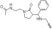 N-[2-[2-Oxo-3-[phenyl(2-propyn-1-ylamino)methyl]-1-pyrrolidinyl]ethyl]acetamide molecular structure (CAS 1245806-94-3)