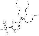 2-(Methylsulfonyl)-4-(tributylstannyl)thiazole molecular structure (CAS 1245816-14-1)