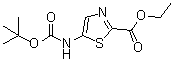 Ethyl 5-[(tert-butoxycarbonyl)amino]thiazole-2-carboxylate molecular structure (CAS 1246549-82-5)