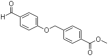 4-[(4-甲酰苯氧基)甲基]苯甲酸甲酯分子结构 (CAS 124663-30-5)