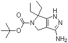 3-Amino-6,6-diethyl-4,6-dihydropyrrolo[3,4-c]pyrazole-5(1H)-carboxylic acid tert-butyl ester molecular structure (CAS 1246643-57-1)