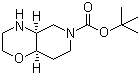 (4aR,8aS)-rel-Hexahydro-2H-pyrido[4,3-b]-1,4-oxazine-6(5H)-carboxylic acid tert-butyl ester molecular structure (CAS 1246650-98-5)