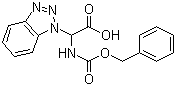 结构式 CAS# 124676-19-3, (苯并三唑-1-基)(苄氧羰基氨基)乙酸