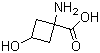 结构式 CAS# 1246809-40-4, 1-氨基-3-羟基环丁烷甲酸
