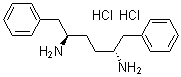 结构式 CAS# 1247119-31-8, (2R,5R)-1,6-二苯基-2,5-己二胺盐酸盐