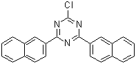 structure of CAS# 1247124-77-1, 2-Chloro-4,6-di-2-naphthalenyl-1,3,5-triazine