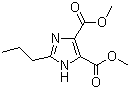 2-Propyl-1H-imidazole-4,5-dicarboxylic acid dimethyl ester molecular structure (CAS 124750-59-0)