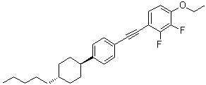 1-乙氧基-2,3-二氟-4-[[4-(反式-4-戊基环己基)苯基]乙炔基]苯分子结构 (CAS 124770-59-8)