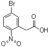 结构式 CAS# 124840-61-5, 5-溴-2-硝基苯乙酸