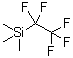 Trimethyl(perfluoroethyl)silane molecular structure (CAS 124898-13-1)