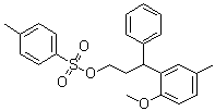 3-(2-Methoxy-5-methylphenyl)-3-phenylpropyl p-toluenesulfonate molecular structure (CAS 124937-85-5)