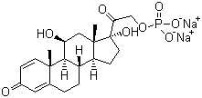 Prednisolone phosphate sodium molecular structure (CAS 125-02-0)