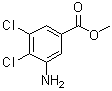 3-Amino-4,5-dichlorobenzoic acid methyl ester molecular structure (CAS 1250663-38-7)