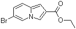 6-Bromo-2-indolizinecarboxylic acid ethyl ester molecular structure (CAS 1251014-35-3)