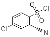 4-Chloro-2-cyanobenzenesulfonyl chloride molecular structure (CAS 1251087-10-1)