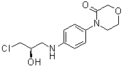 (R)-4-[4-[(3-氯-2-羟基丙基)氨基]苯基]吗啉-3-酮分子结构 (CAS 1252018-10-2)