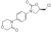 4-[4-[(5R)-5-(Chloromethyl)-2-oxo-3-oxazolidinyl]phenyl]-3-morpholinone molecular structure (CAS 1252018-28-2)