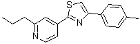 4-[4-(4-Methylphenyl)-2-thiazolyl]-2-propylpyridine molecular structure (CAS 125256-00-0)