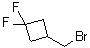 3-(Bromomethyl)-1,1-difluorocyclobutane molecular structure (CAS 1252934-30-7)