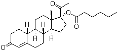 Gestonorone caproate molecular structure (CAS 1253-28-7)