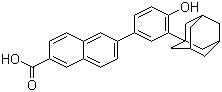structure of CAS# 125316-60-1, CD 437;6-[3-(1-Adamantyl)-4-hydroxyphenyl]-2-naphthalenecarboxylic acid; AHPN