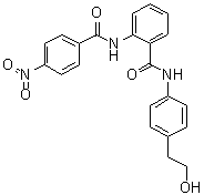 N-[4-(2-Hydroxyethyl)phenyl]-2-[(4-nitrobenzoyl)amino]benzamide molecular structure (CAS 1253452-78-6)