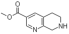 5,6,7,8-Tetrahydro-1,7-naphthyridine-3-carboxylic acid methyl ester molecular structure (CAS 1253888-80-0)