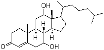 7,12-Dihydroxycholest-4-en-3-one molecular structure (CAS 1254-03-1)