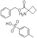 结构式 CAS# 125483-57-0, 1-氨基环丁烷-1-羧酸苄酯对甲苯磺酸盐