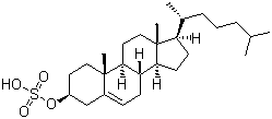 胆甾醇硫酸盐分子结构 (CAS 1256-86-6)