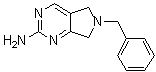 structure of CAS# 1256353-14-6, 6,7-Dihydro-6-(phenylmethyl)-5H-pyrrolo[3,4-d]pyrimidin-2-amine