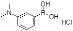 B-[3-(二甲基氨基)苯基]硼酸盐酸盐分子结构 (CAS 1256355-23-3)