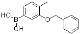 [4-甲基-3-(苯基甲氧基)苯基]硼酸分子结构 (CAS 1256355-31-3)