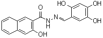 结构式 CAS# 1256493-34-1, 3-羟基-2-萘甲酸 2-[(2,4,5-三羟基苯基)亚甲基]酰肼